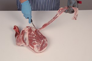 Shoulder – partly boned and fully trimmed Meat Cut Spec Step 3